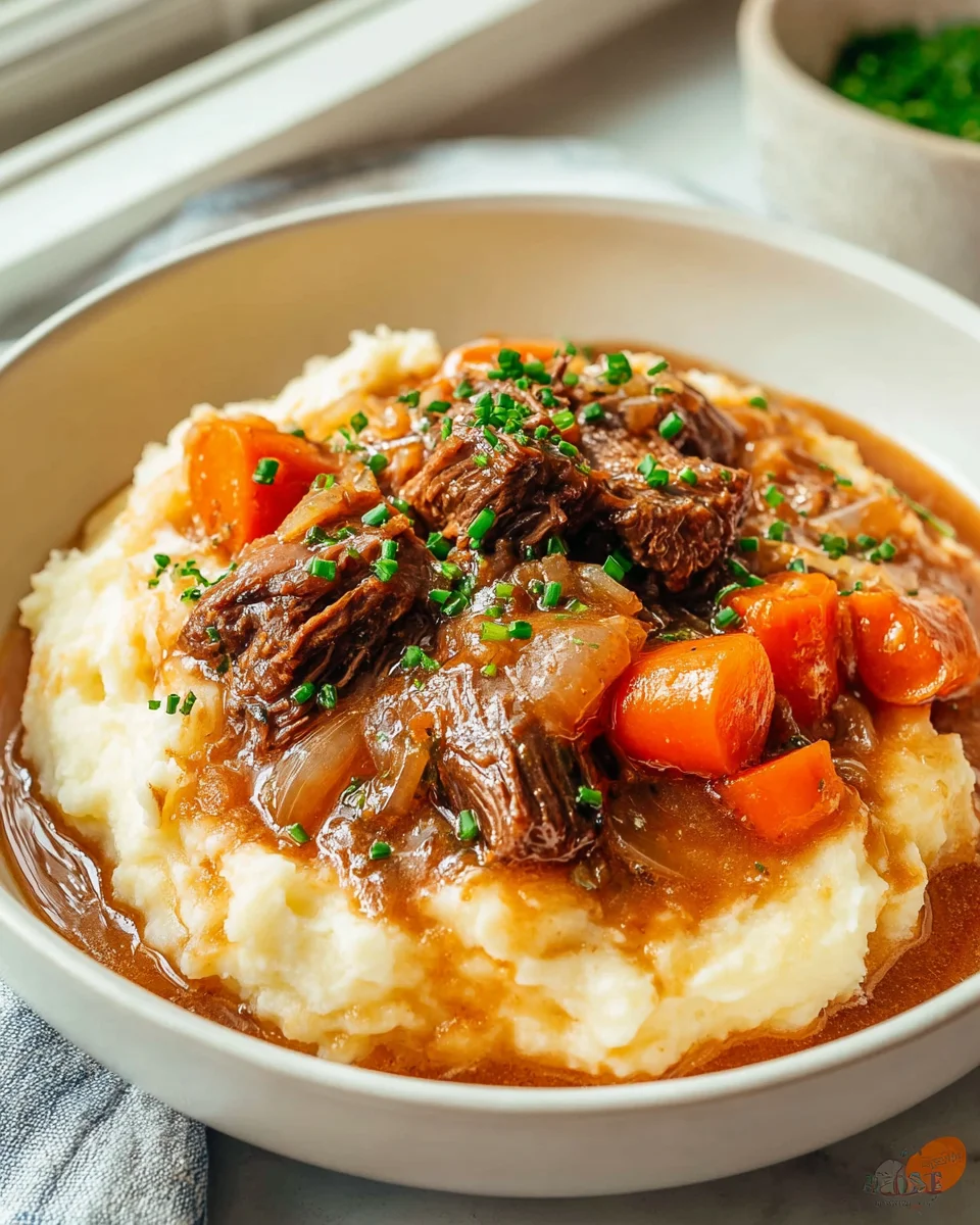 Hearty Fall Apple Cider Beef Stew & Root Veggie Mash