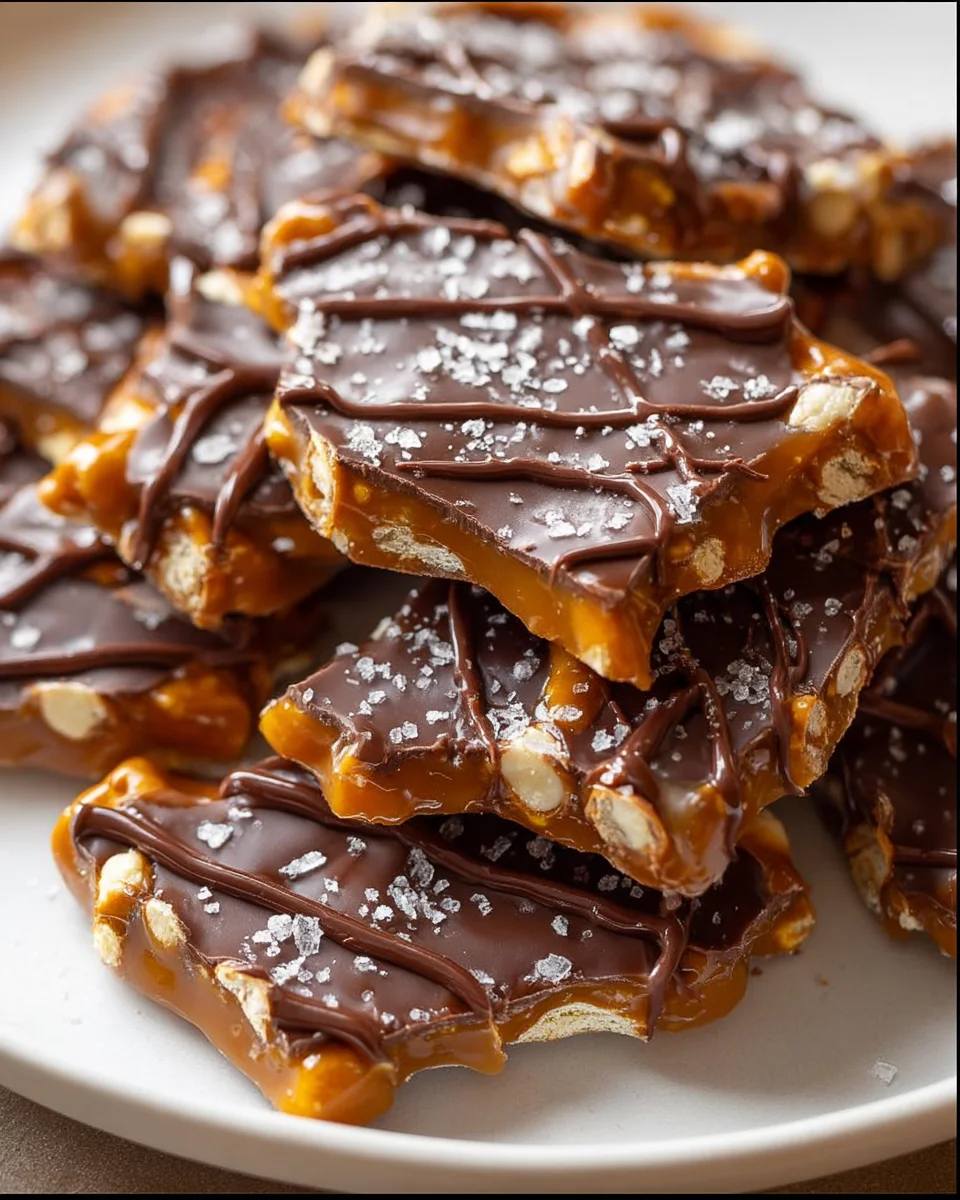 Best Salted Caramel Pretzel Bark Recipe – Quick & Delicious