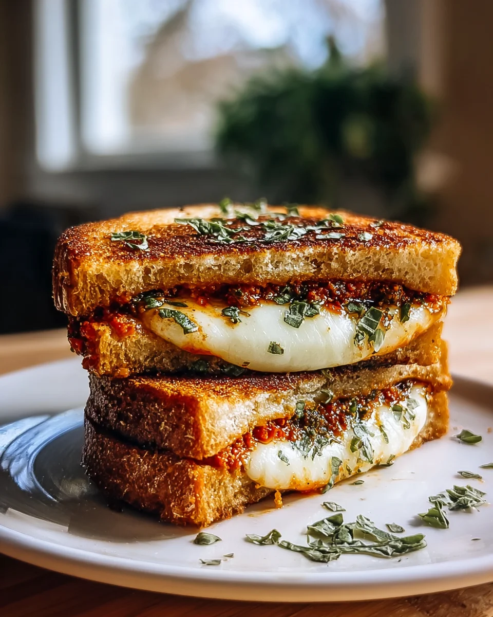 Ultimate Sun Dried Tomato Pesto Grilled Cheese