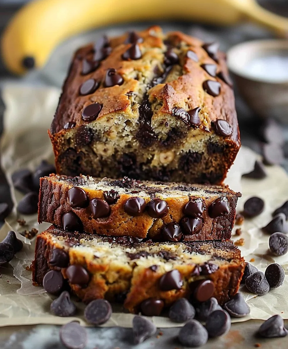 Super Moist Chocolate Chip Banana Bread: Easy Recipe