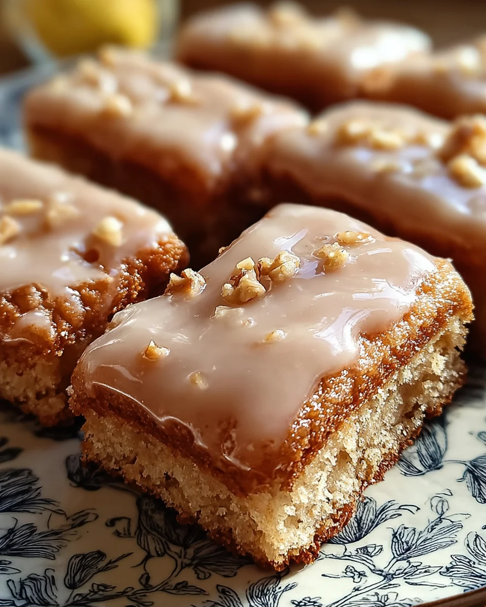 Homemade Soft Baked Maple Donut Bars Recipe - So Yummy!