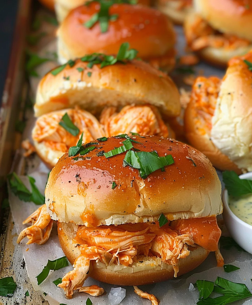 Buffalo Chicken Sliders: Spicy Game Day Bites!