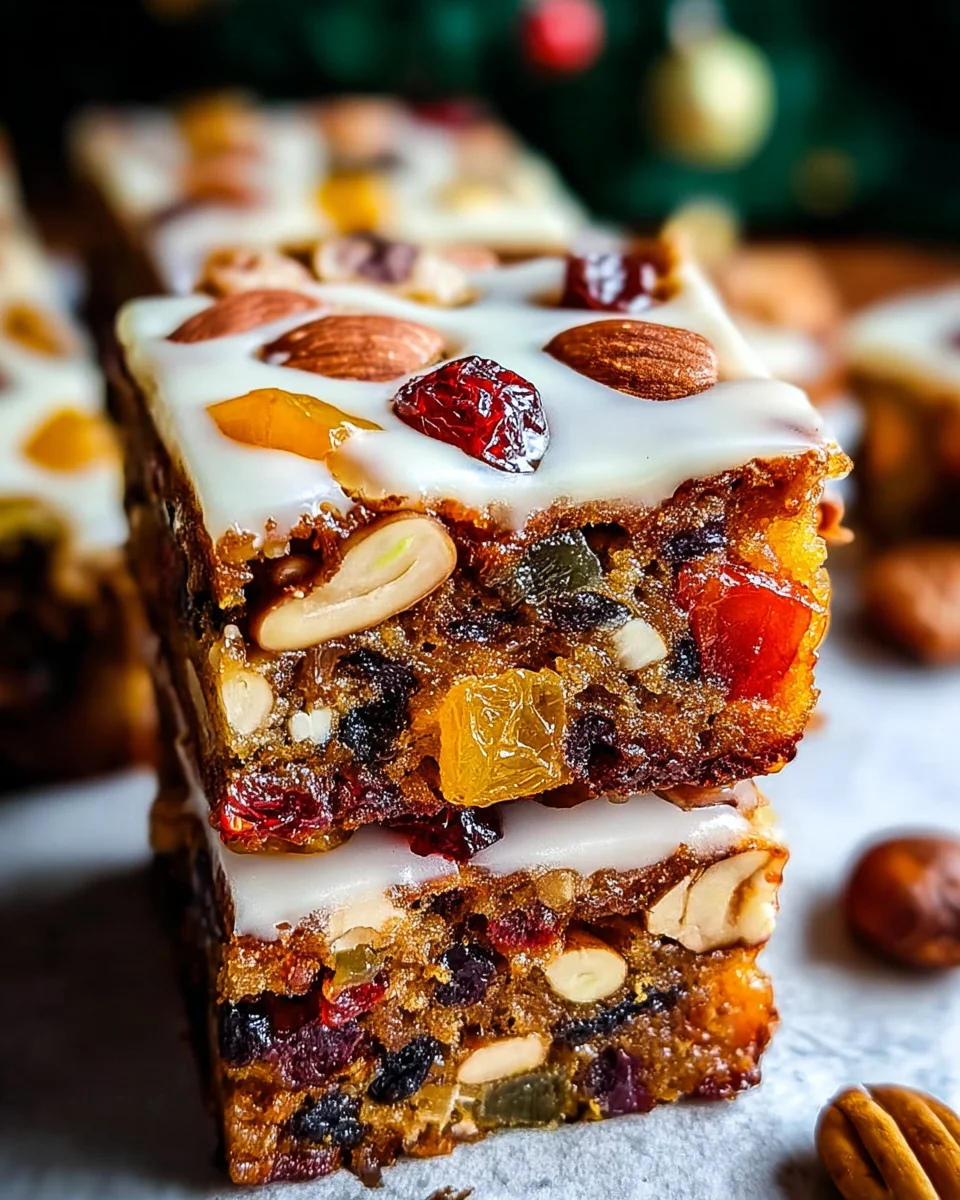 Bake Festive Christmas Fruitcake Traybake: Perfect Holiday Treat!