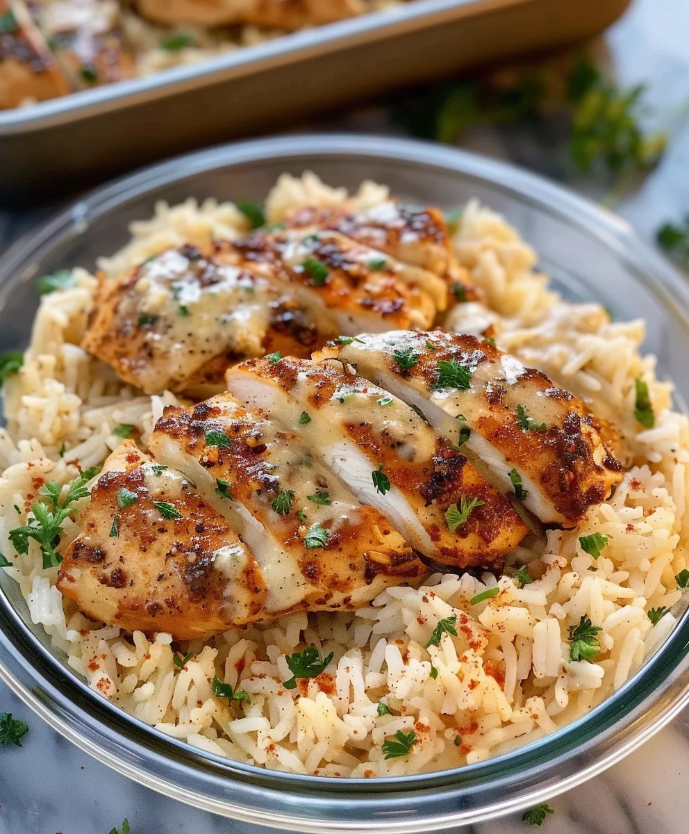 High Protein Creamy Cajun Chicken Rice: Flavorful & Easy