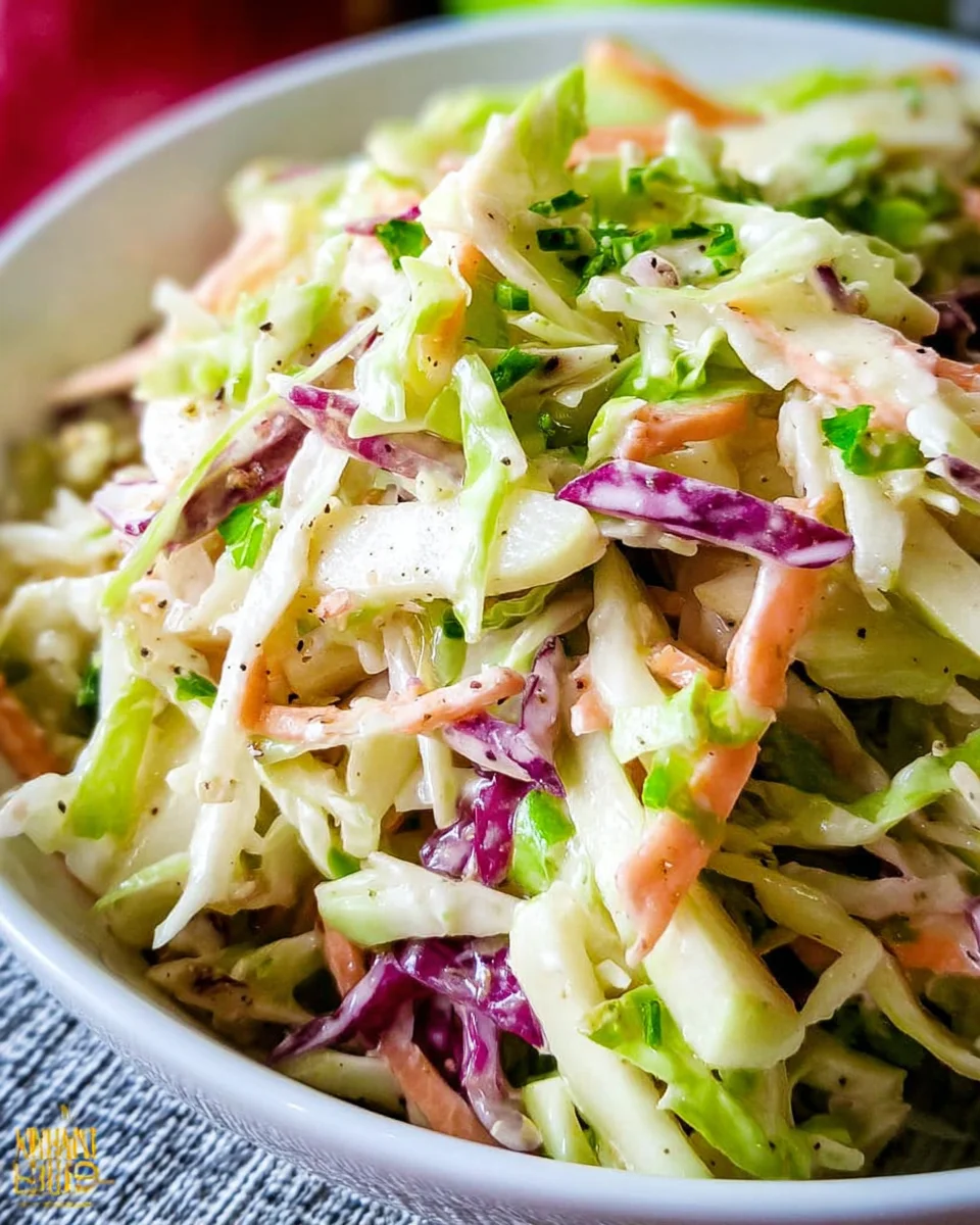Delicious Apple Coleslaw Salad – Quick & Healthy Side!
