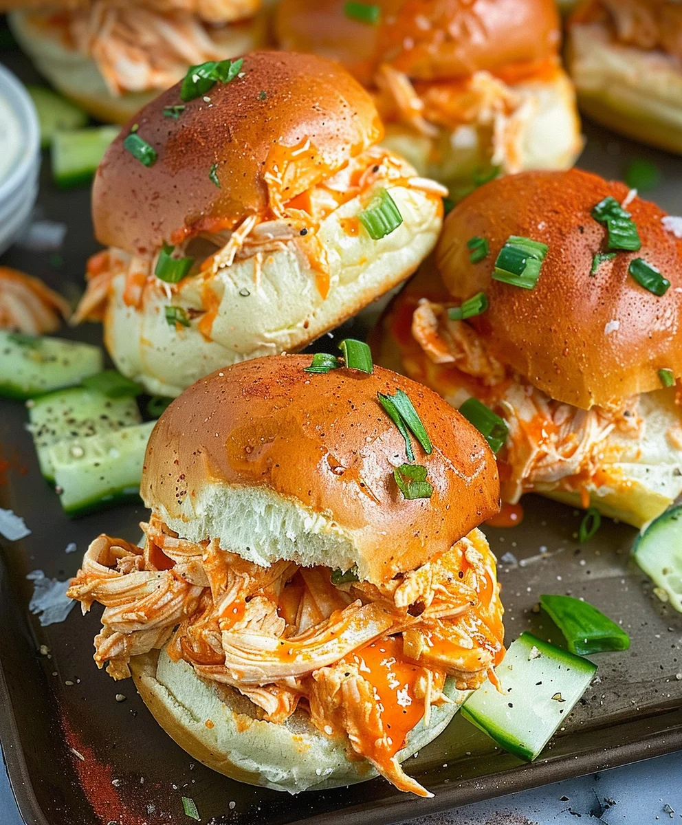 Buffalo Chicken Sliders: Spicy Game Day Bites!