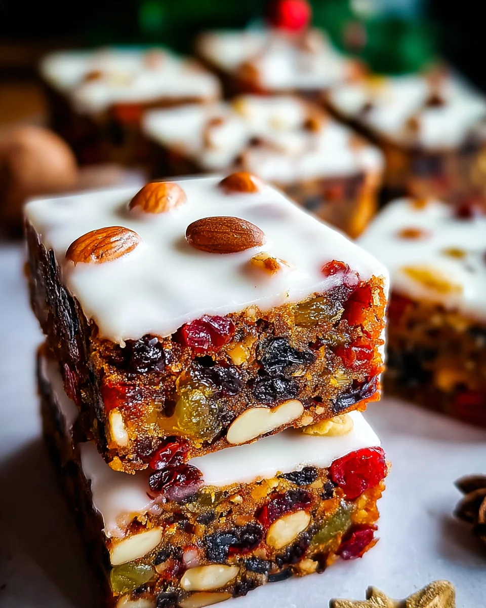 Bake Festive Christmas Fruitcake Traybake: Perfect Holiday Treat!
