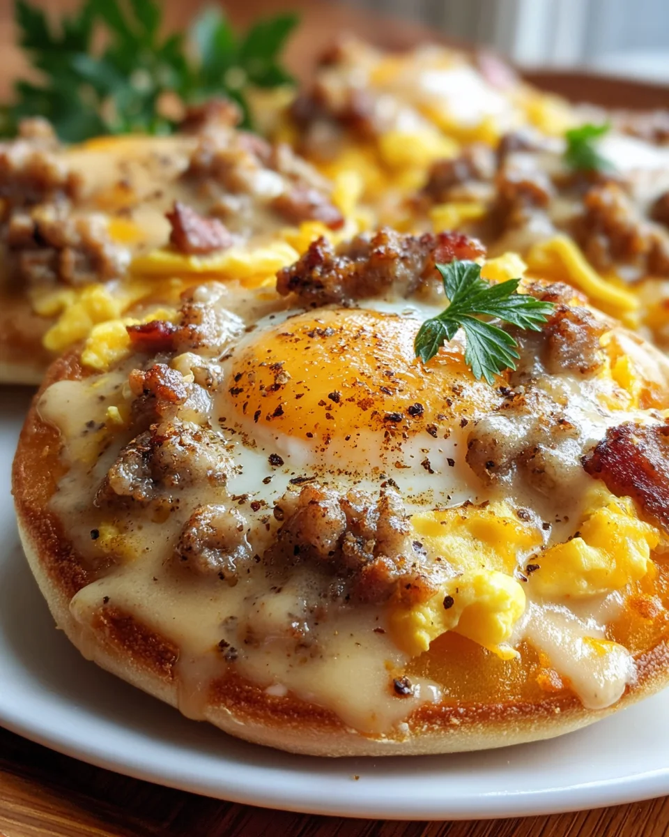Quick English Muffin Breakfast Pizza – Family Favorite!