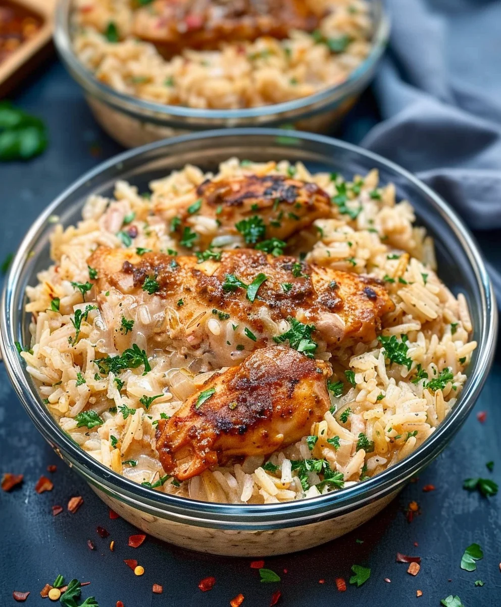High Protein Creamy Cajun Chicken Rice: Flavorful & Easy