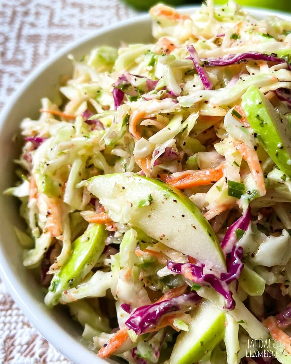 Delicious Apple Coleslaw Salad – Quick & Healthy Side!