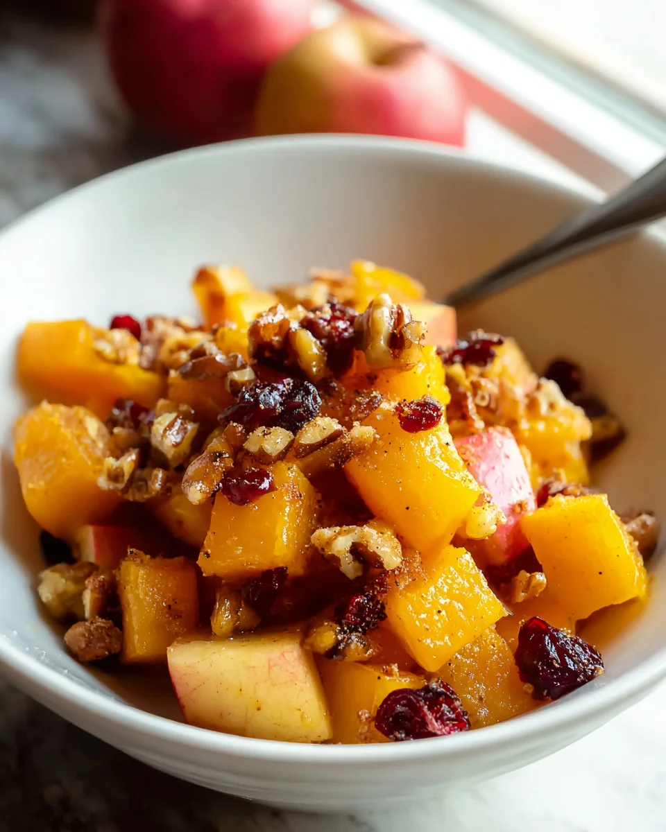 Hearty Autumn Butternut Squash Apple Bake for Fall