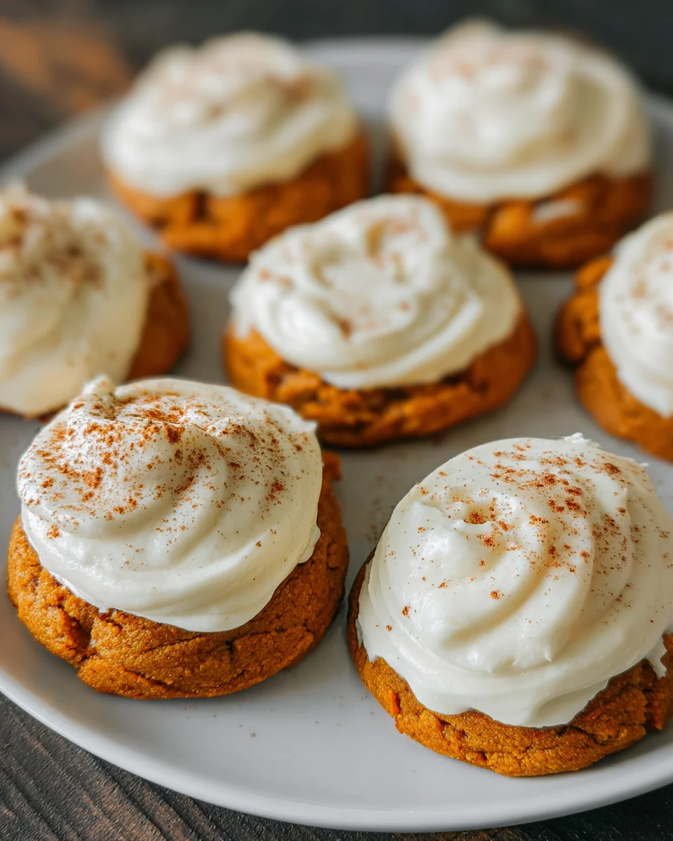 Amazing Pumpkin Cookies with Cream Cheese Frosting Recipe