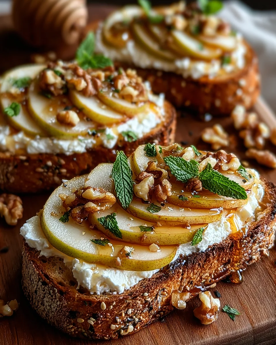 Pear Honey Ricotta Toast: A Delightful Breakfast Treat