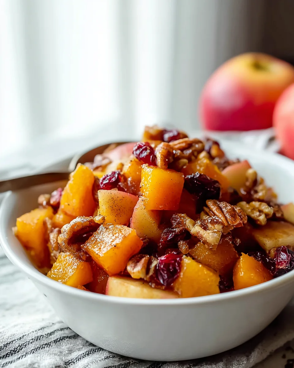 Hearty Autumn Butternut Squash Apple Bake for Fall