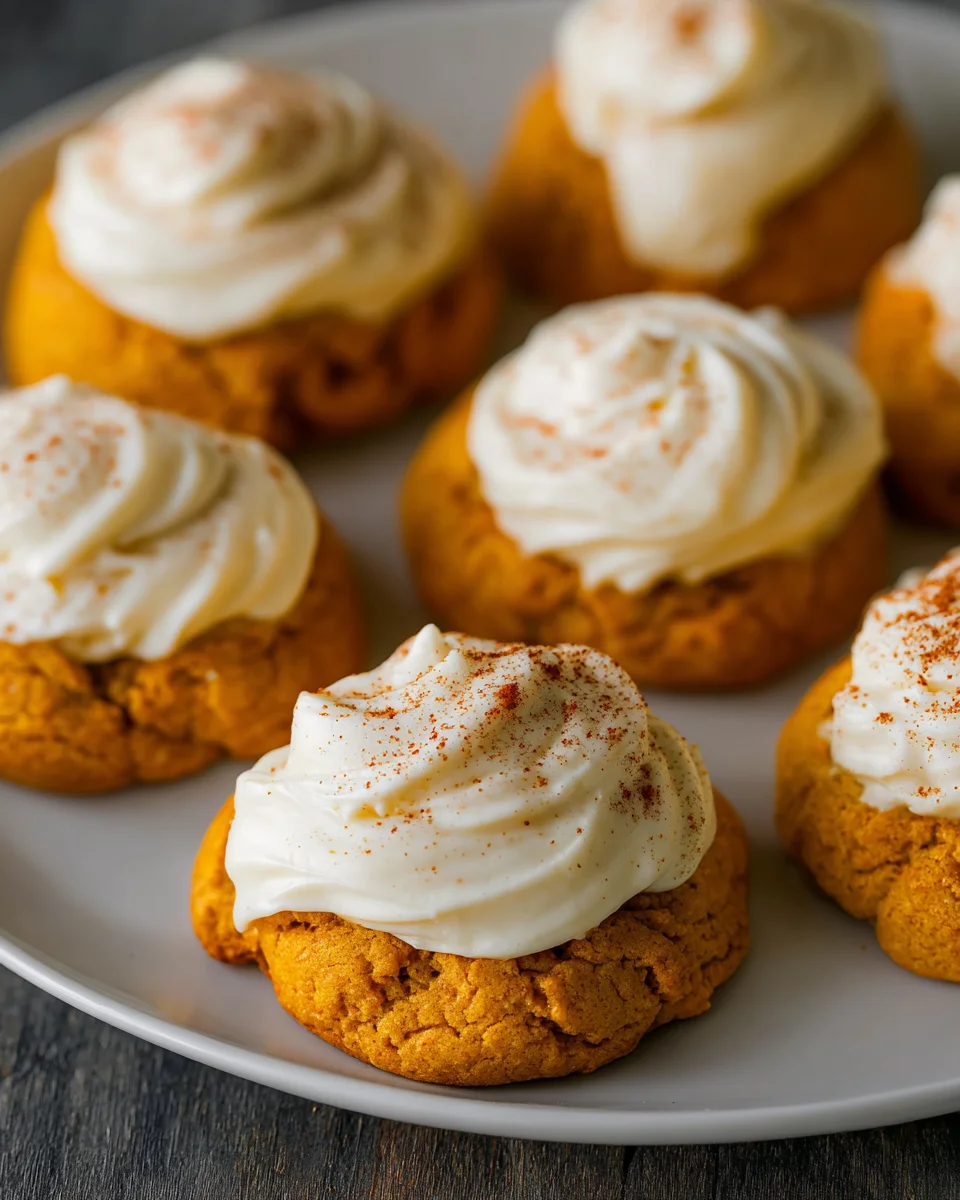 Amazing Pumpkin Cookies with Cream Cheese Frosting Recipe
