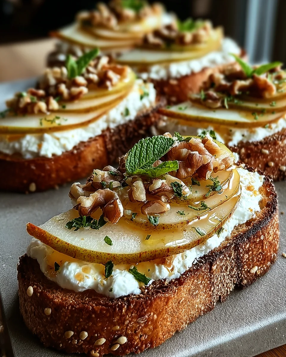 Pear Honey Ricotta Toast: A Delightful Breakfast Treat