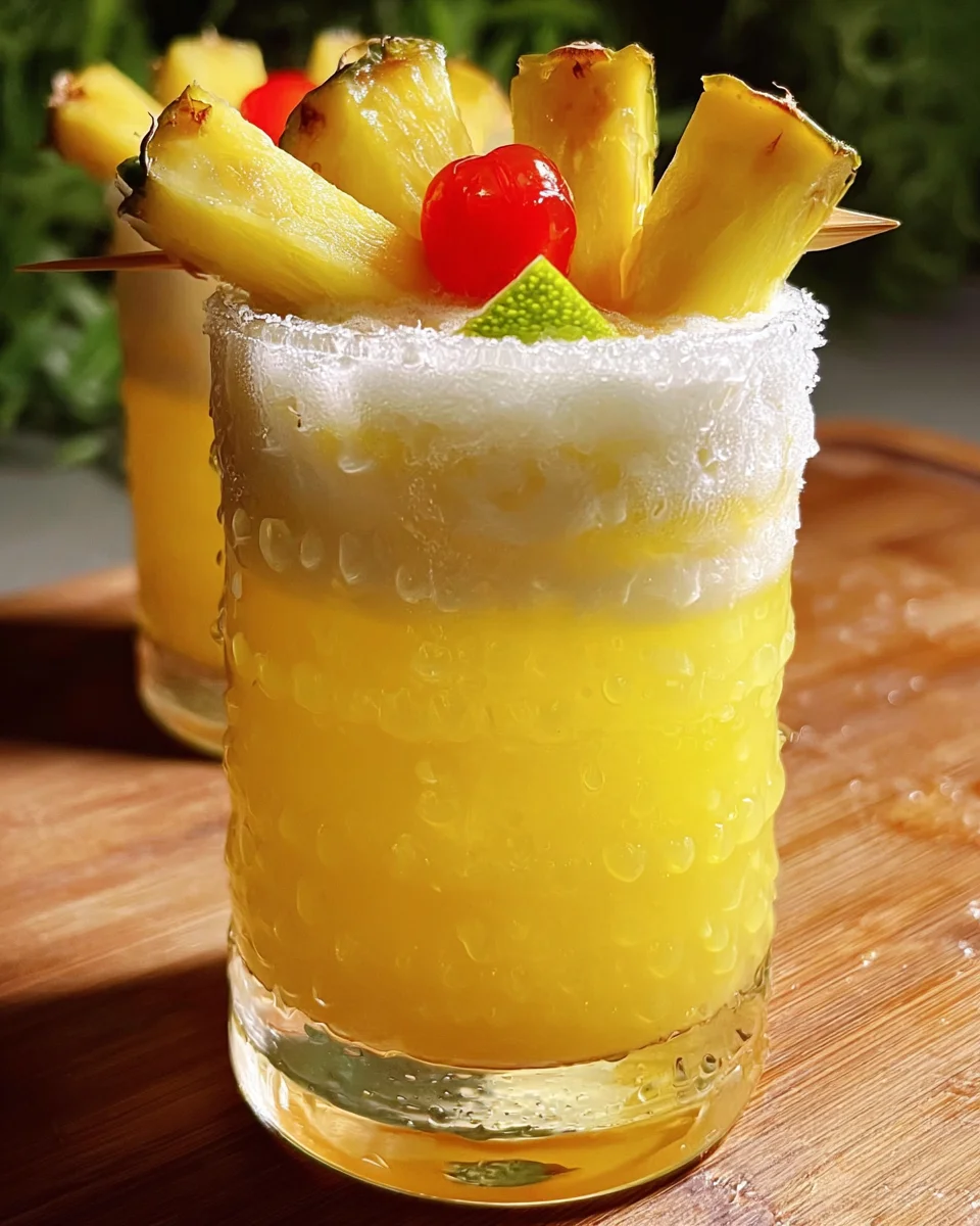 Tropical Non-Alcoholic Pina Colada Punch for Any Party