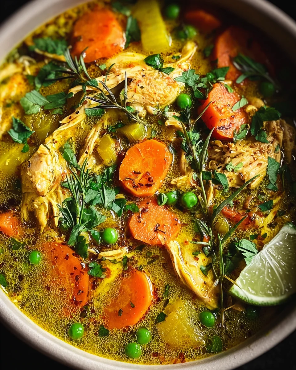 Boost Health with Anti-Inflammatory Turmeric Chicken Soup