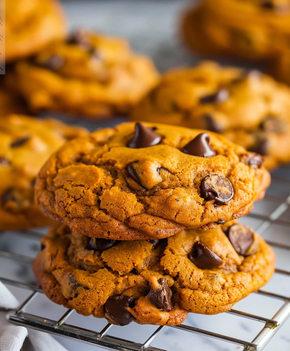 Soft & Chewy Pumpkin Chocolate Chip Cookies - Best Recipe!