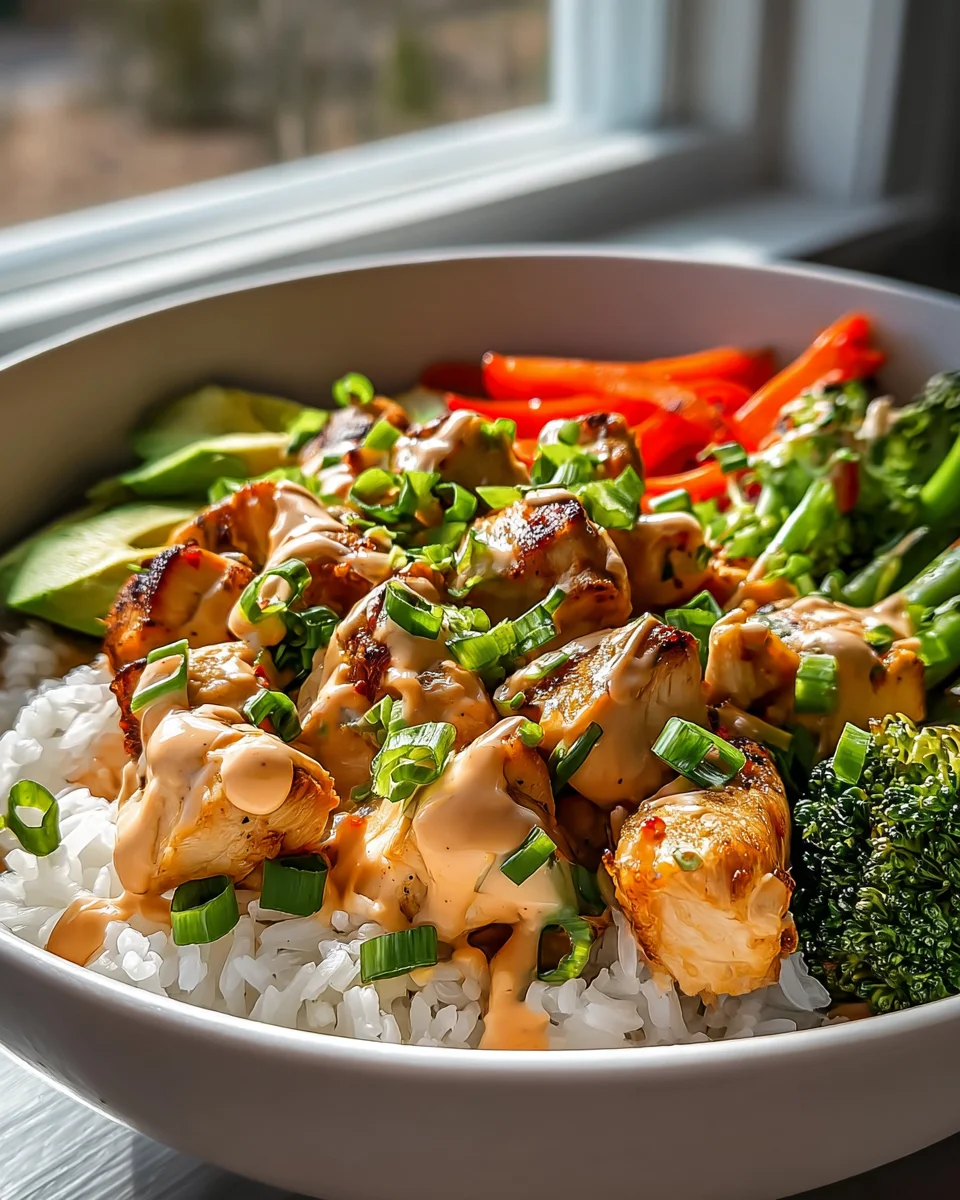 Bang Bang Chicken Bowl Recipe: Spicy & Creamy Perfection