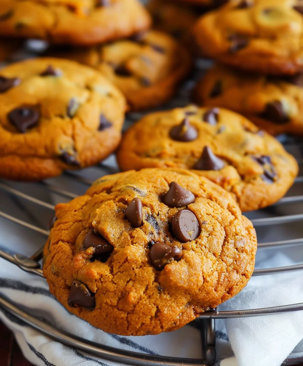 Soft & Chewy Pumpkin Chocolate Chip Cookies - Best Recipe!