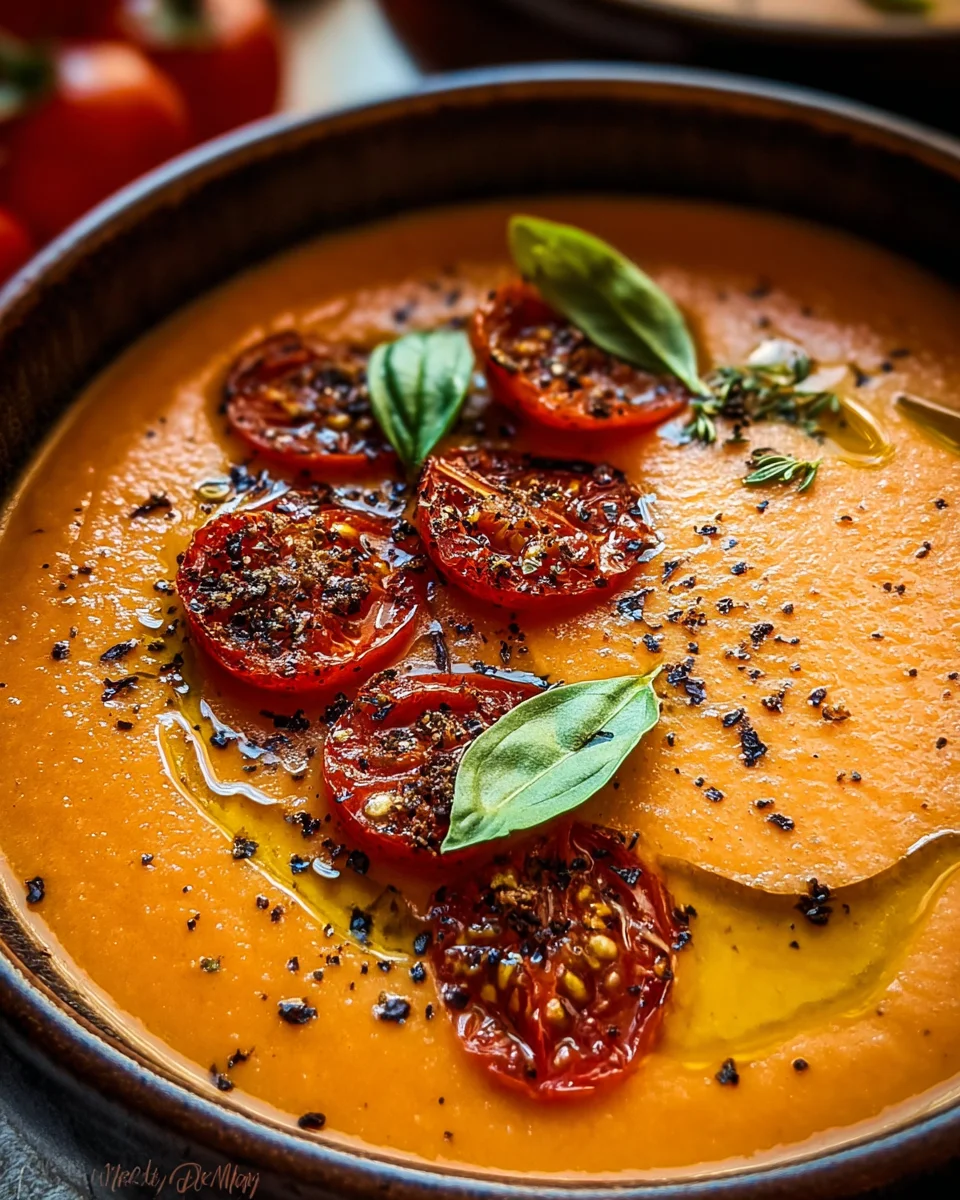 Easy Creamy Roasted Garlic Tomato Soup: A Comforting Meal