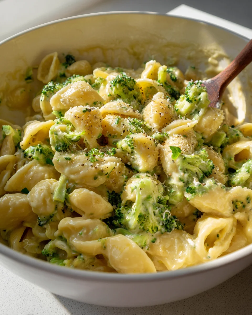 Easy One Pot Healthy Broccoli Mac & Cheese Dinner