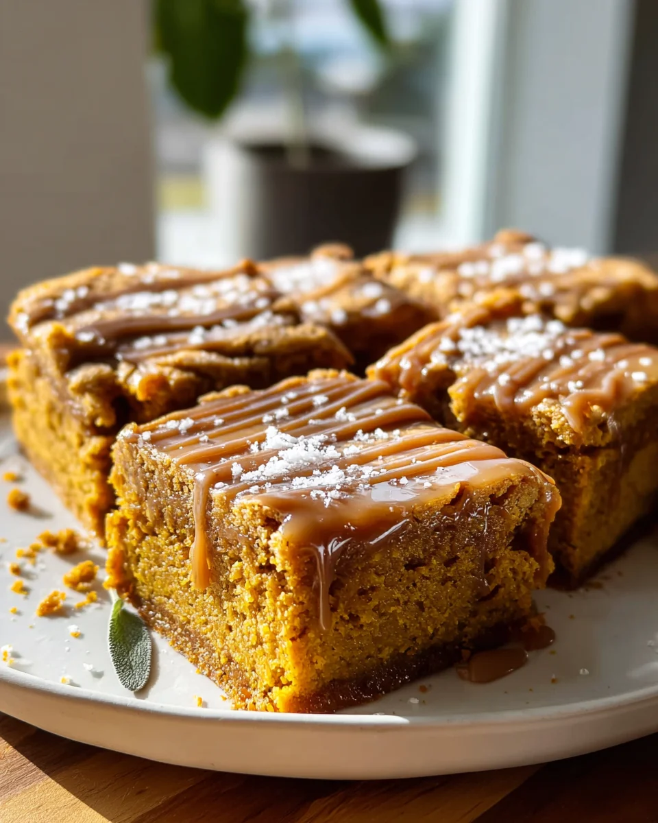 Salted Maple Pumpkin Blondies – Your New Favorite Fall Dessert!