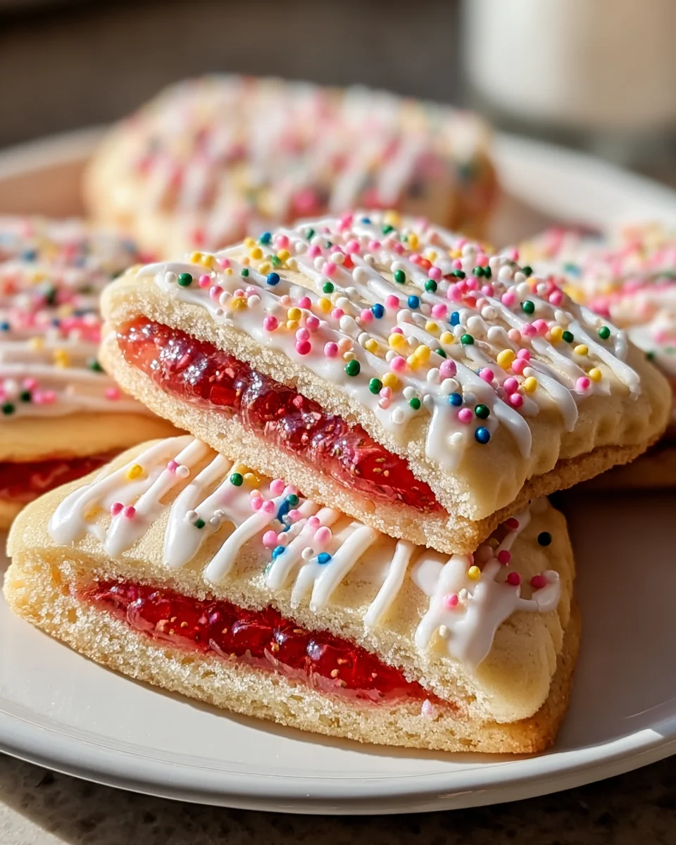 Delicious Strawberry Pop Tart Sugar Cookies Recipe to Try!