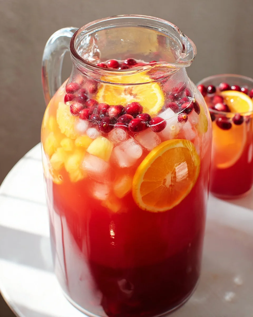 Refreshing Holiday Punch - Alcohol-Free Festive Drink