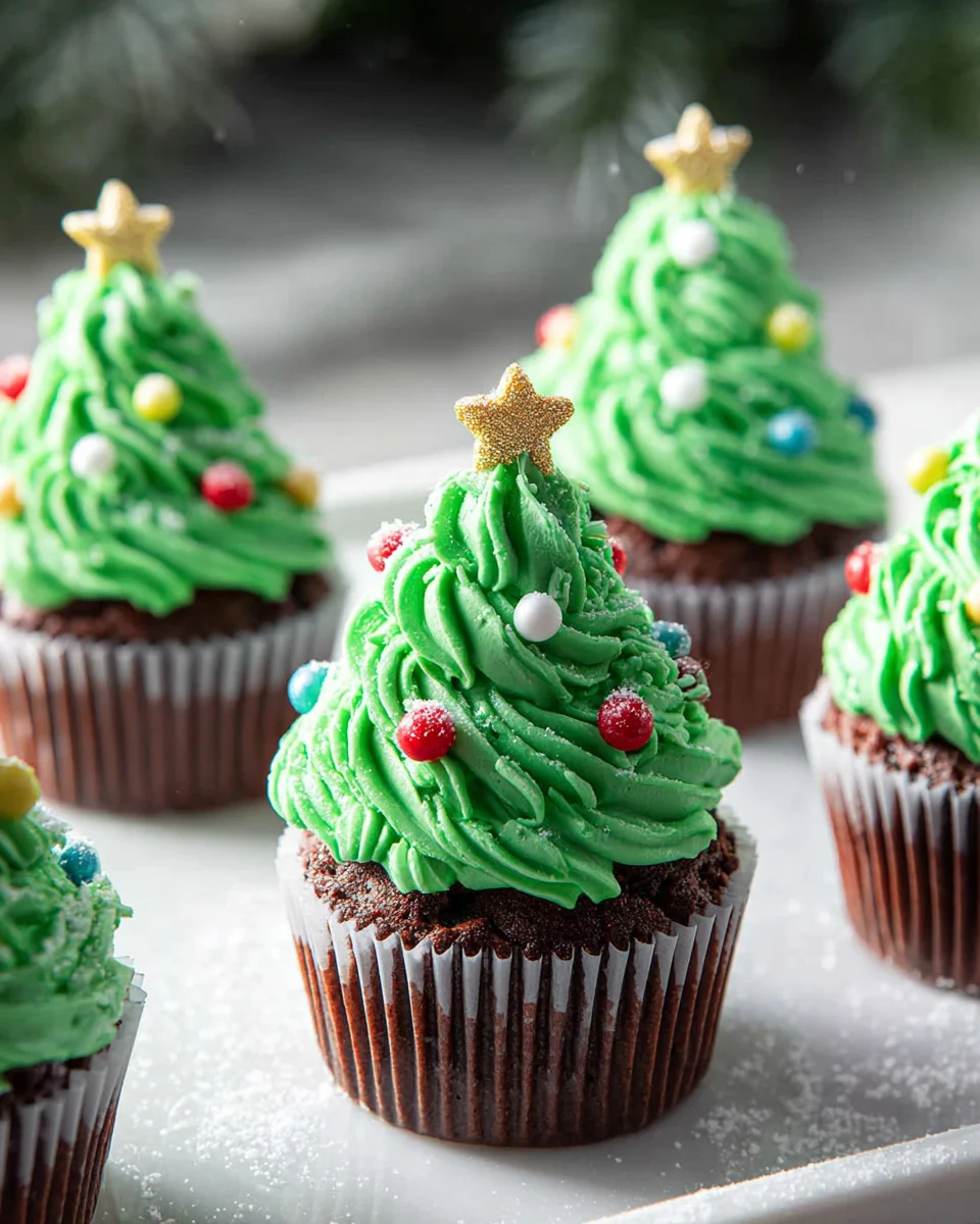 Delicious Christmas Tree Cupcakes – Festive Holiday Treats!