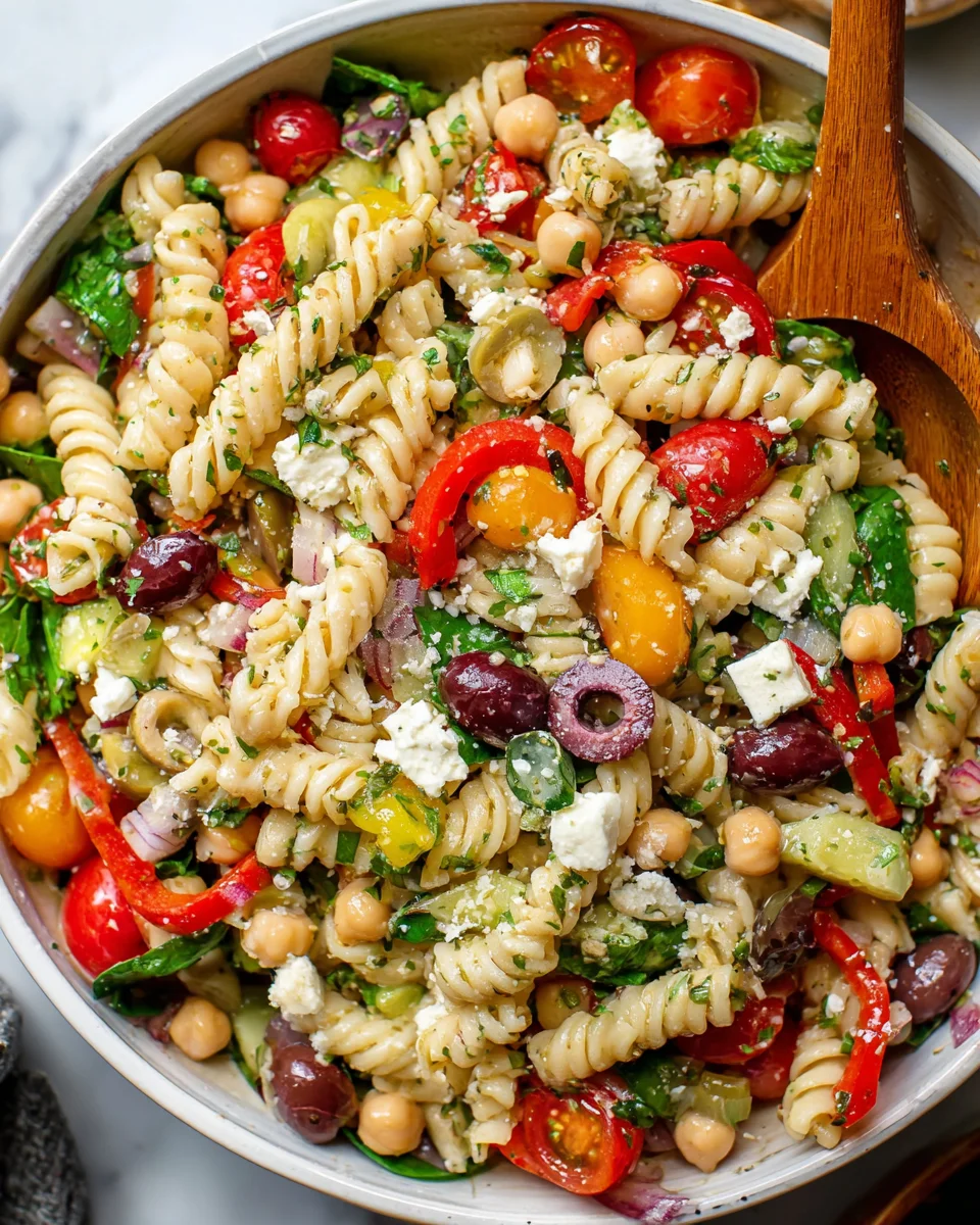 Delicious Vegetarian Italian Pasta Salad Recipe for Everyone