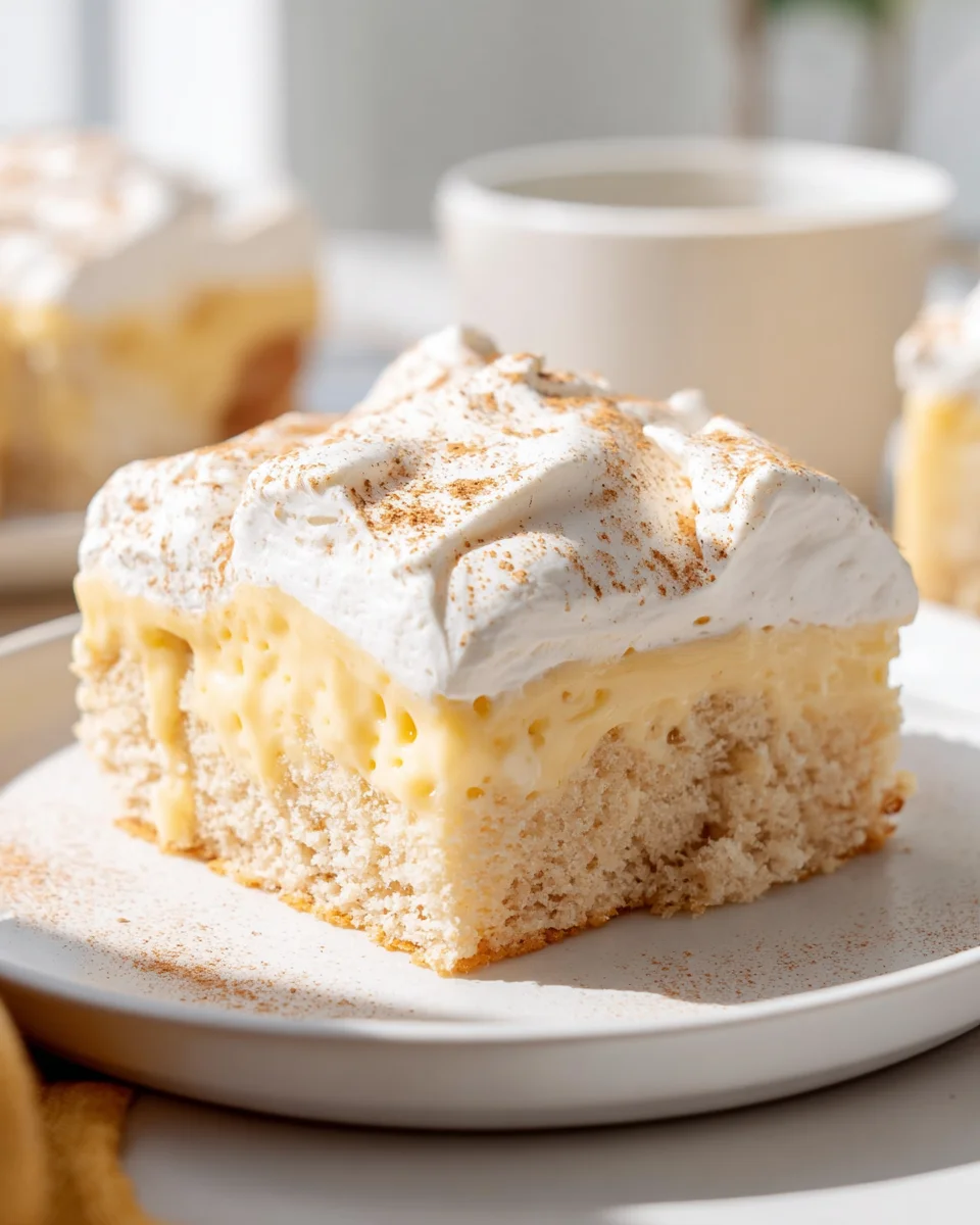 Best Non-Alcohol Eggnog Poke Cake: Festive & Easy!