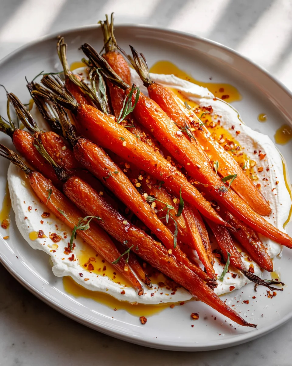 Roasted Carrots with Whipped Ricotta & Chili Butter Delight
