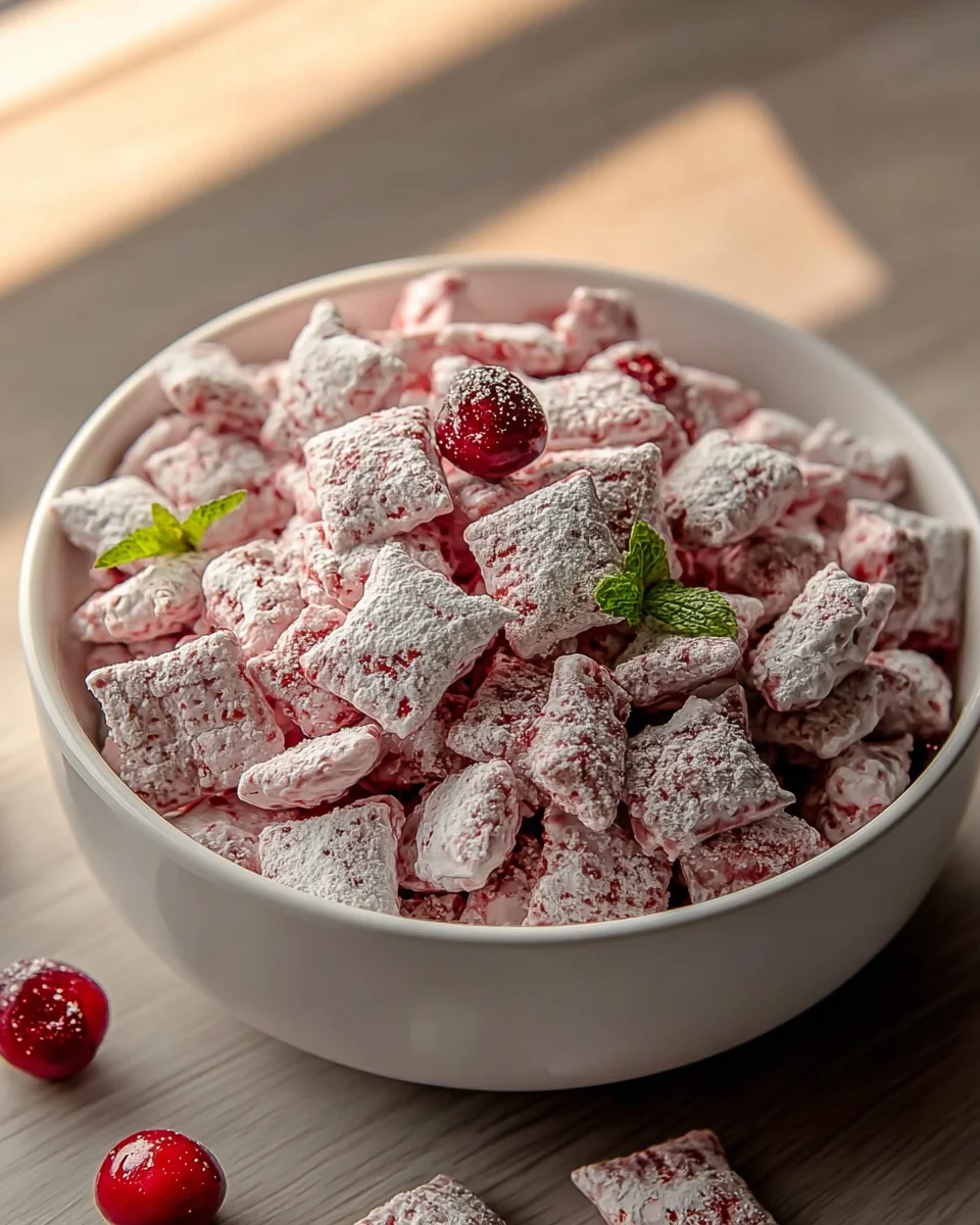 Irresistible Cherry Cheesecake Puppy Chow Recipe Delight