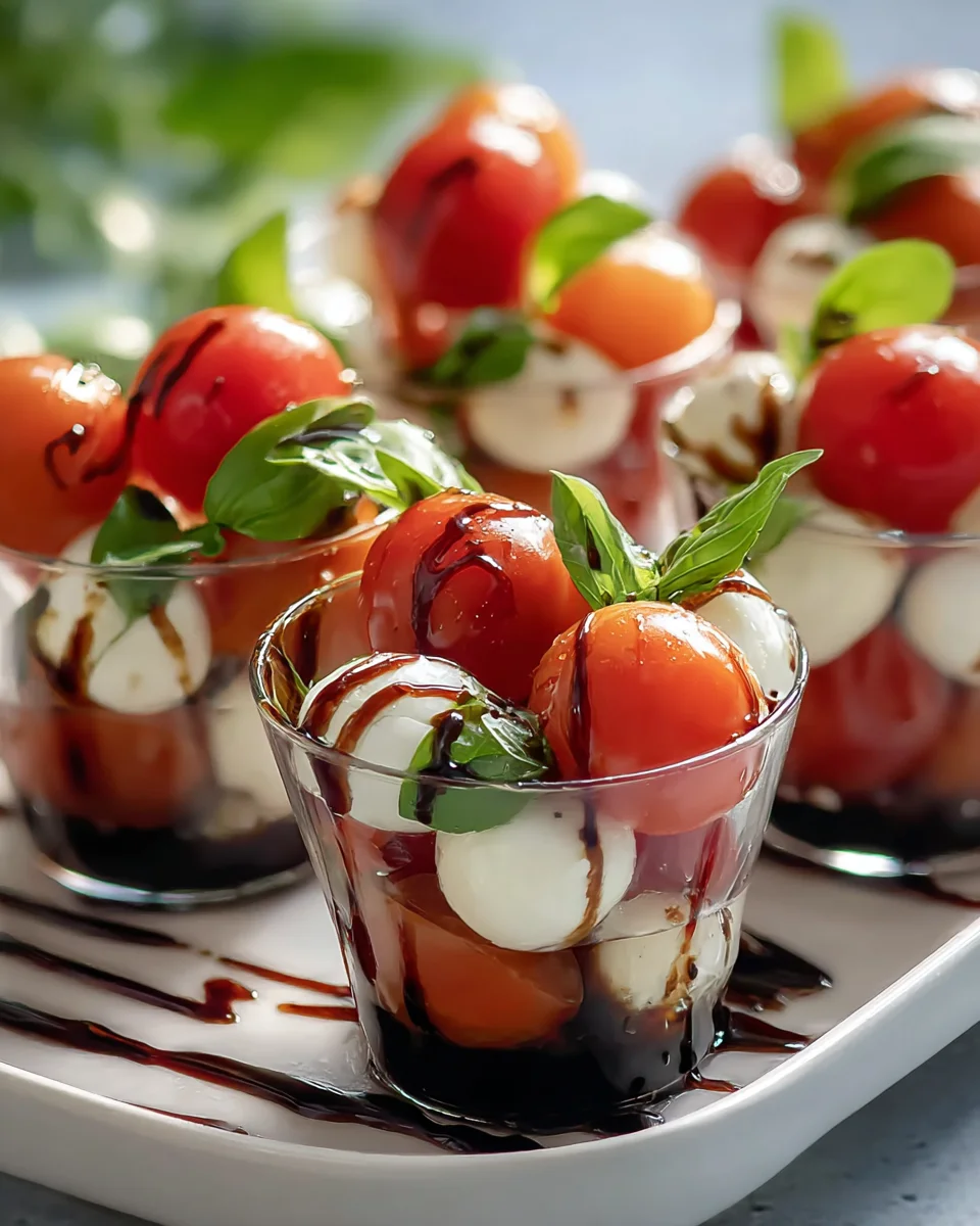 Festive Christmas Caprese Salad Cups: Easy Holiday Appetizer