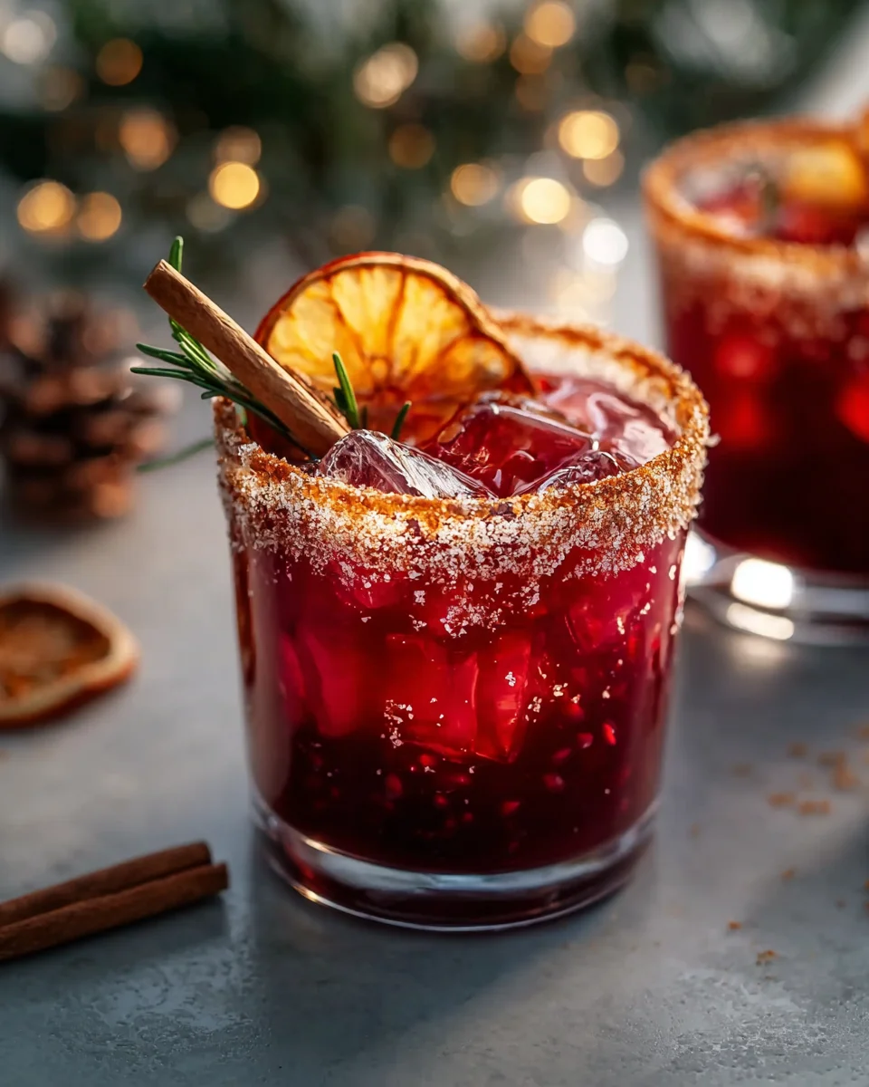 Spiced Christmas Margarita: Festive Non-Alcoholic Delight!