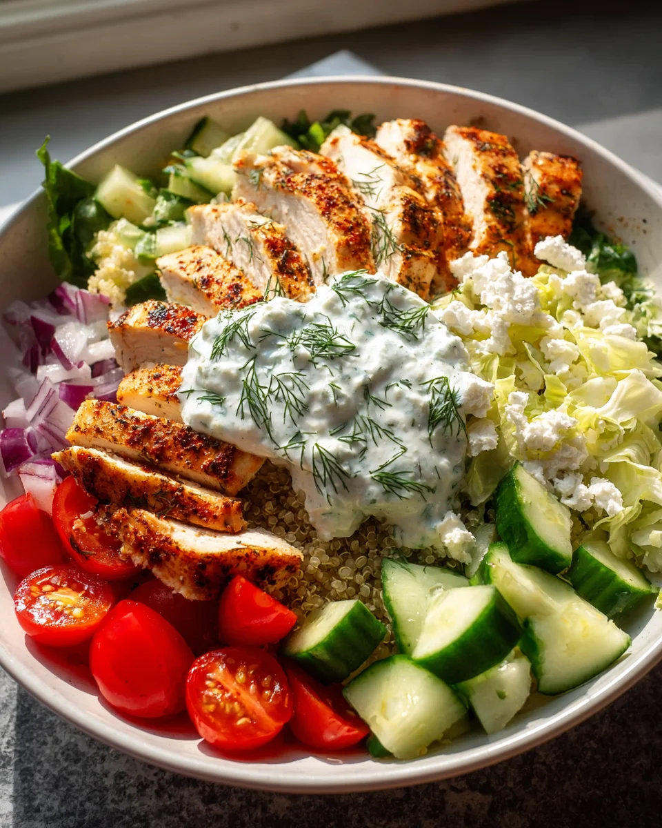 Delicious Greek Chicken Bowls - Easy Weeknight Dinner