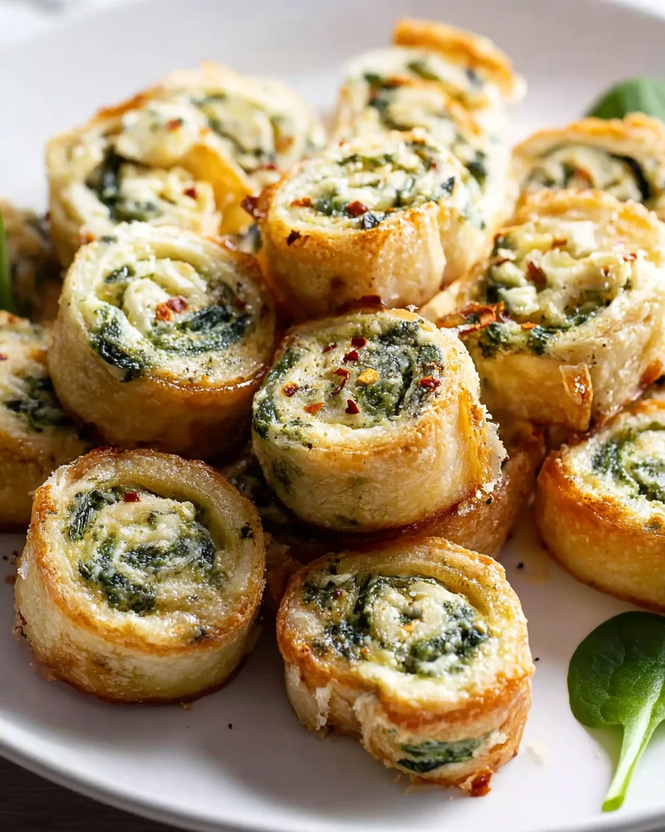 Spinach Dip Pinwheels: Easy, Cheesy Bite-Sized Appetizers