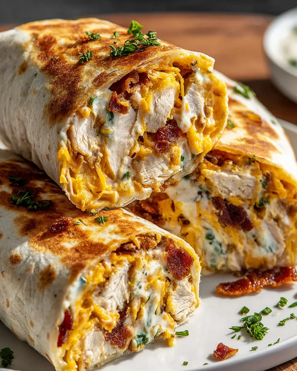 Beef Bacon Chicken Ranch Wraps: Easy & Flavorful!