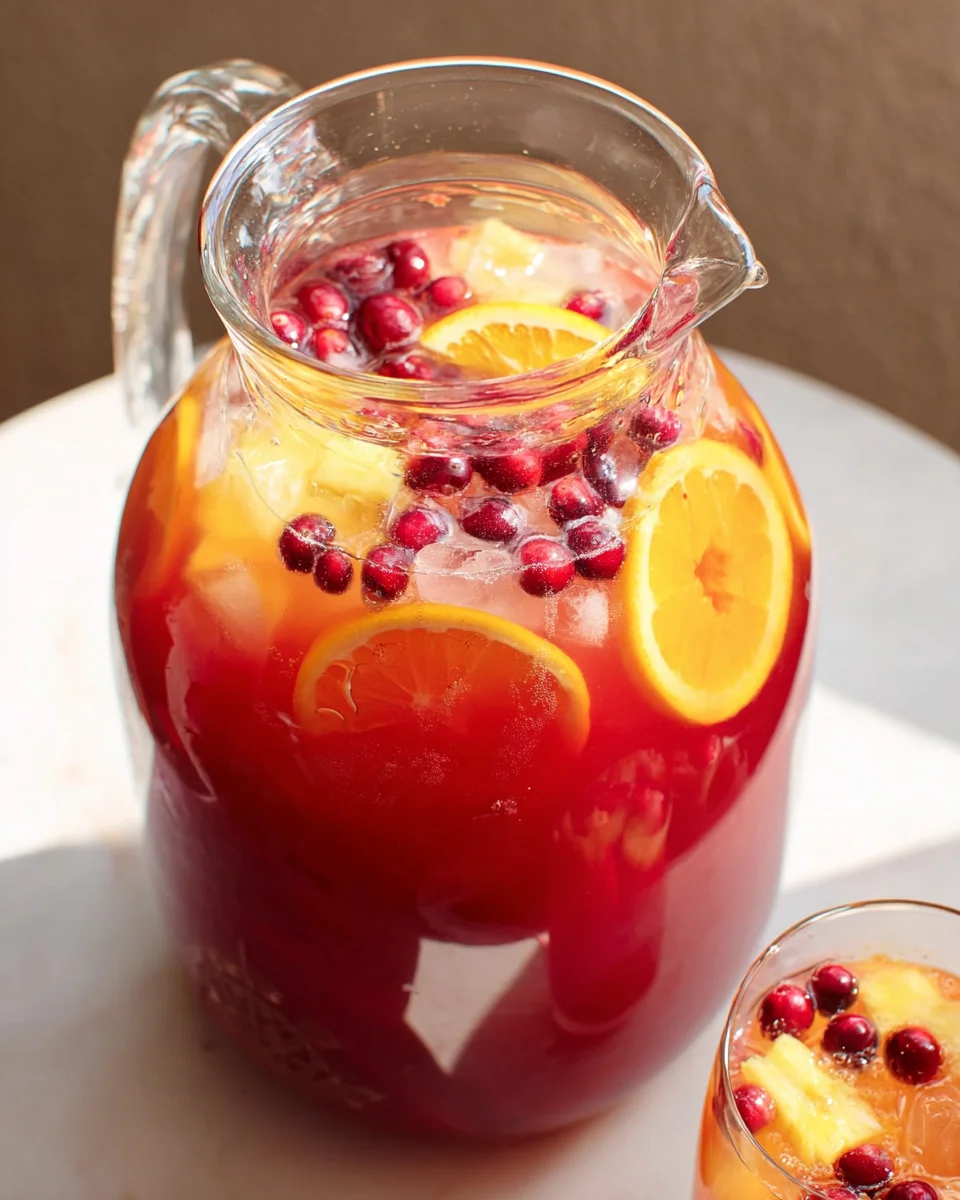 Refreshing Holiday Punch - Alcohol-Free Festive Drink