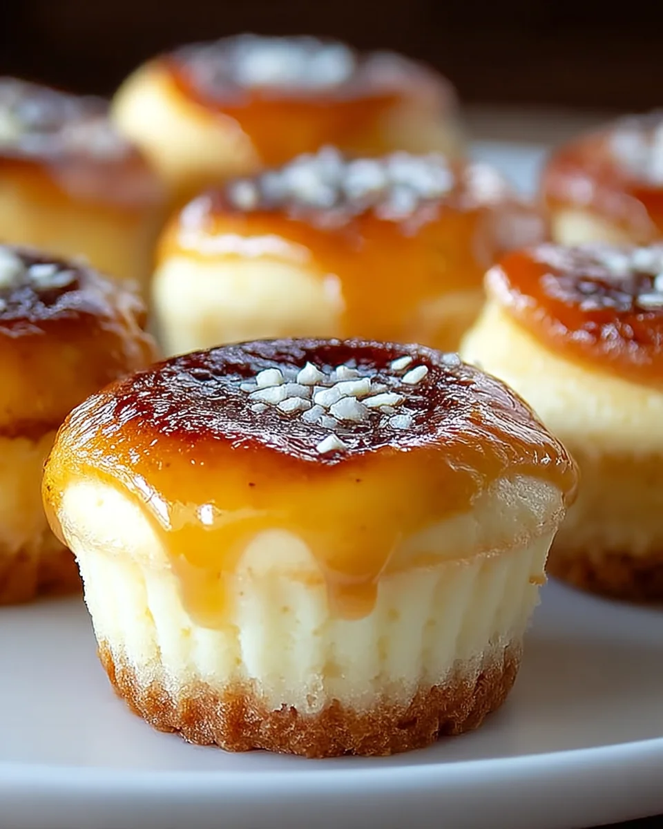 Amazing Vanilla Bean Creme Brulee Cheesecake Cupcakes