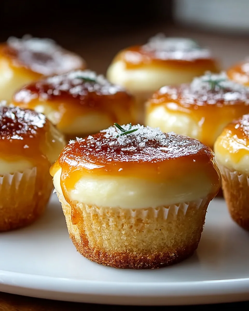 Amazing Vanilla Bean Creme Brulee Cheesecake Cupcakes