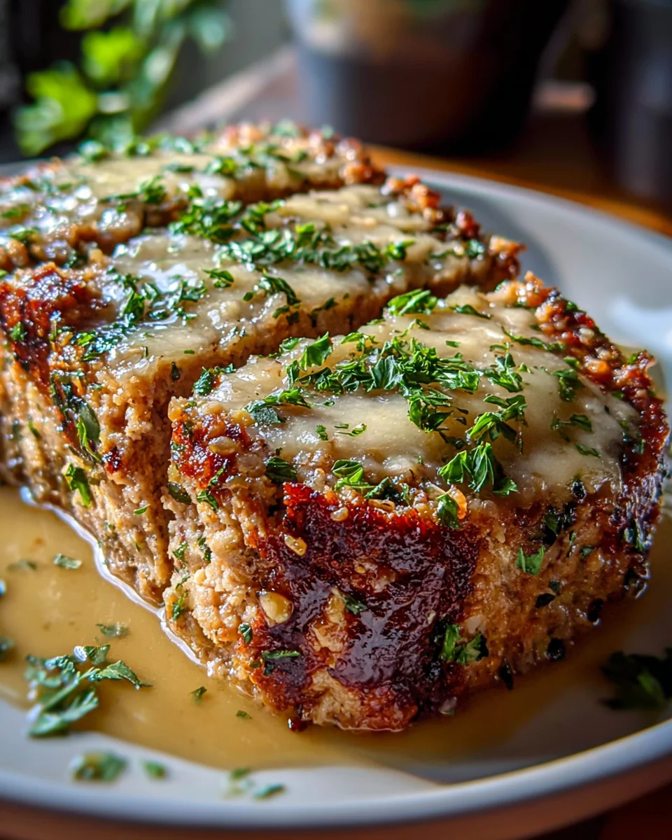 Irresistible Garlic Parmesan Chicken Meatloaf