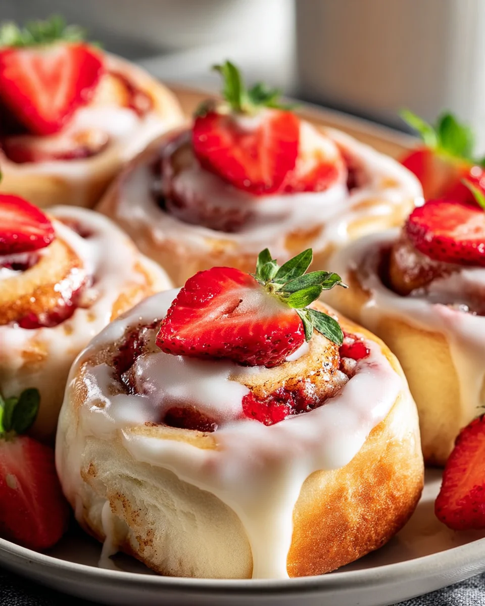 Delicious Strawberry Cheesecake Cinnabon Roll Recipe to Try!