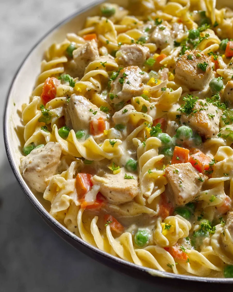Quick Chicken Pot Pie Pasta – Your New Family Favorite!