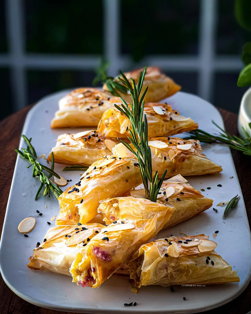 Cranberry and Brie Filo Crackers Recipe - Easy Video Guide