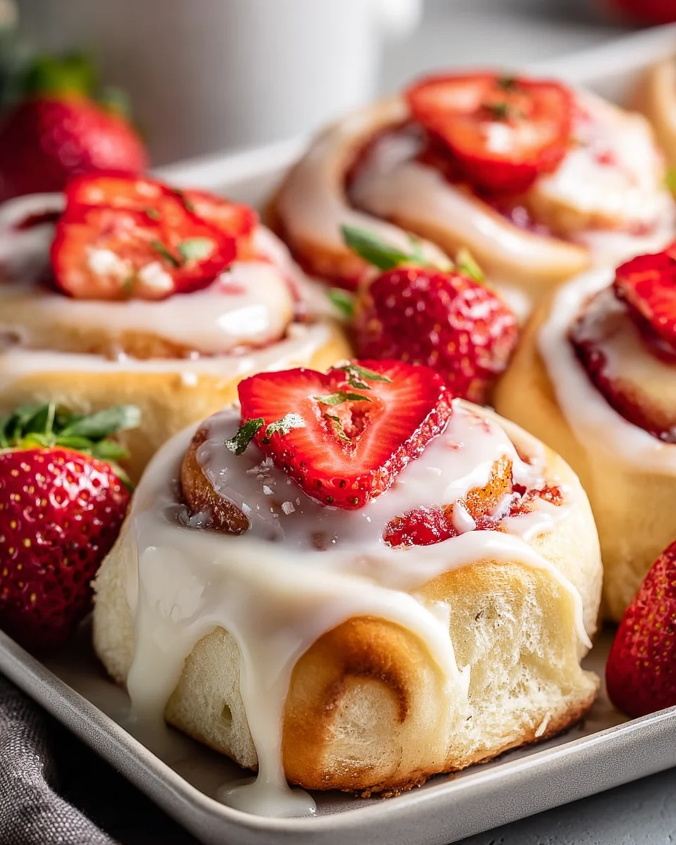 Delicious Strawberry Cheesecake Cinnabon Roll Recipe to Try!