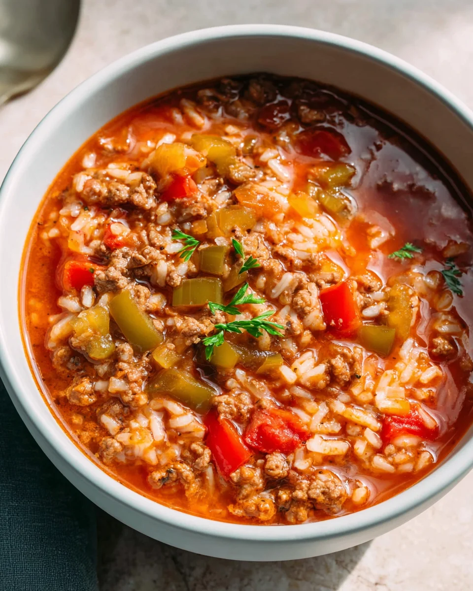 Easy Crock Pot Stuffed Pepper Soup: A Comforting Meal