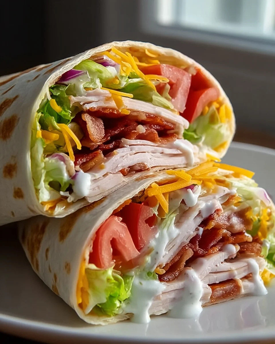 Delicious Turkey Ranch Club Wrap Recipe - Easy & Tasty!